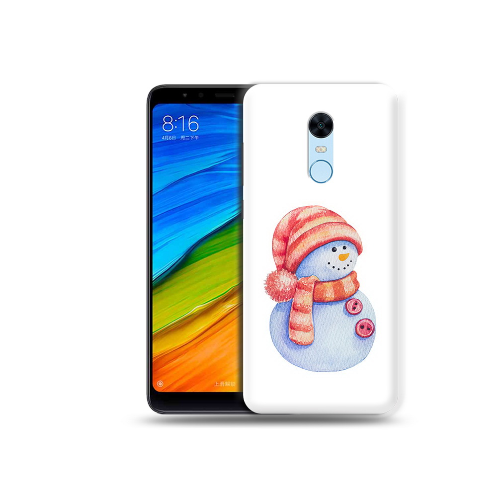 

Чехол MyPads Tocco для Xiaomi Redmi 5 Plus Веселый снеговик (PT94743.327.44), Прозрачный, Tocco