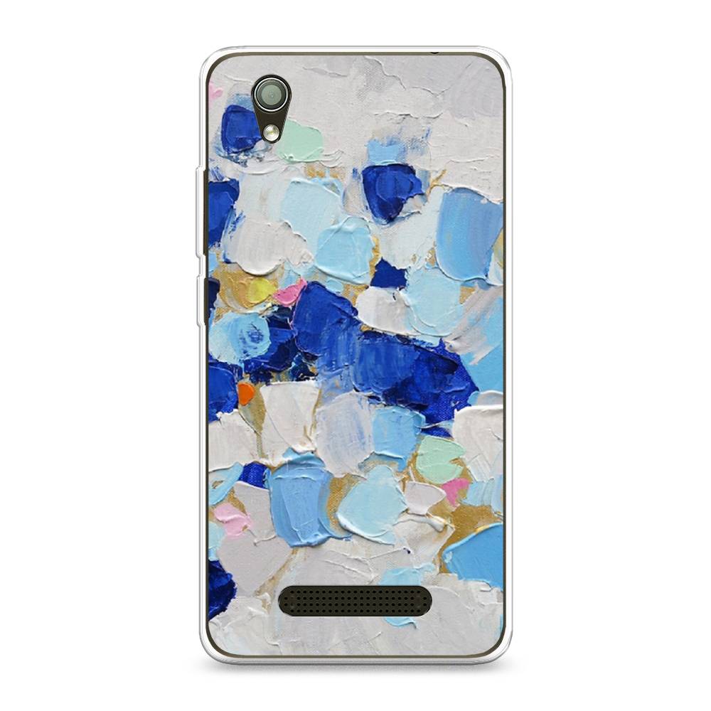 

Чехол Awog на ZTE Blade X3 / ЗТЕ Блэйд X3 "Холст сине-белый", Разноцветный, 130650-10