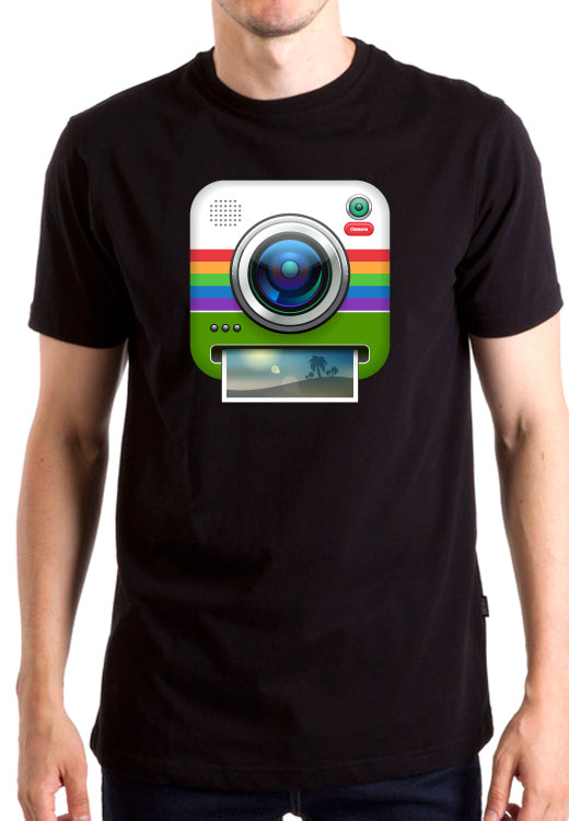 

Футболка унисекс NoBrand Instagram Camera черная XL, Черный, Instagram Camera