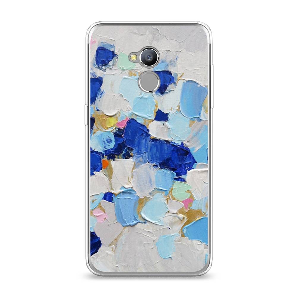 

Чехол Awog на ZTE Blade V7 Lite / ЗТЕ Блэйд V7 Lite "Холст сине-белый", 130450-10