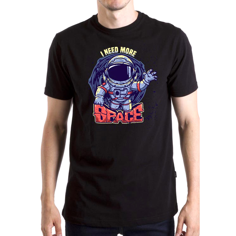

Футболка унисекс NoBrand I Need More Space черная XXL, Черный, I Need More Space