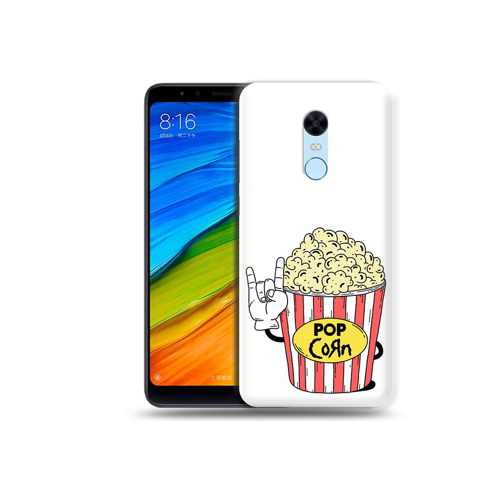 

Чехол MyPads Tocco для Xiaomi Redmi 5 Plus крутой попкорн (PT94743.327.427), Прозрачный, Tocco