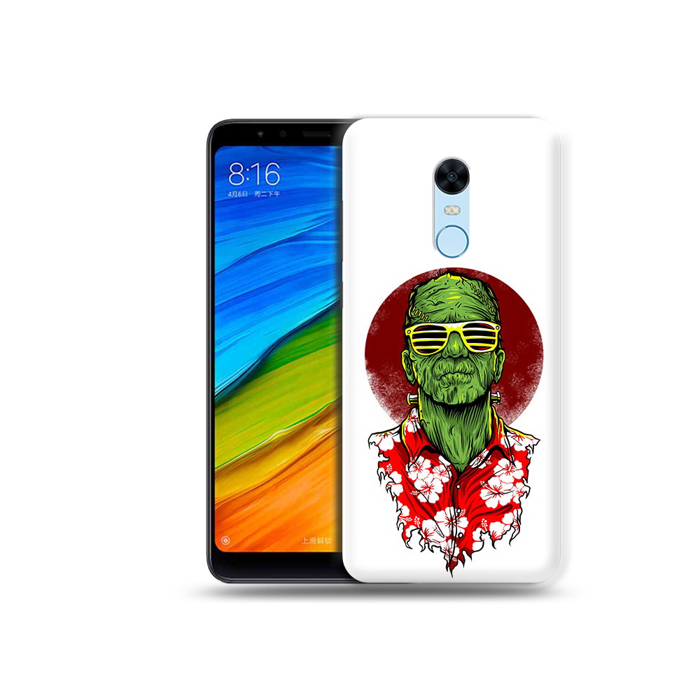 

Чехол MyPads Tocco для Xiaomi Redmi 5 Plus крутой зеленый мужчина в очках, Прозрачный, Tocco