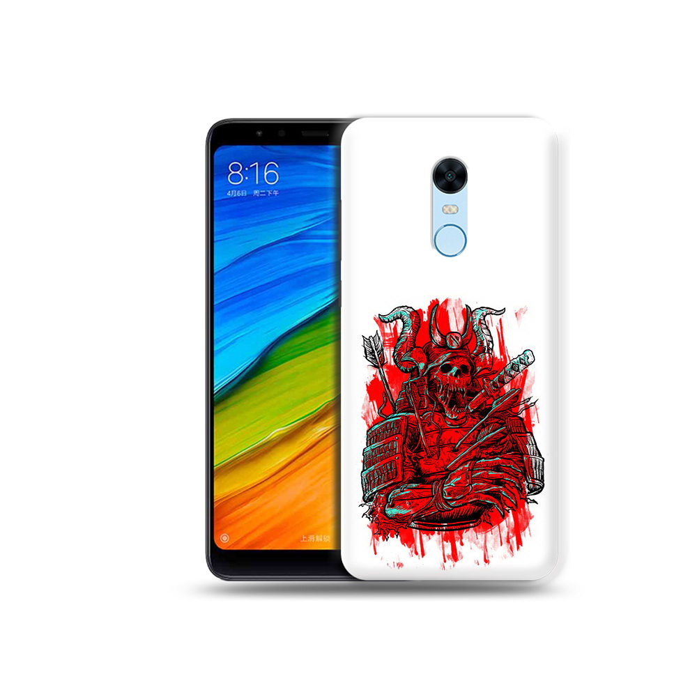 

Чехол MyPads Tocco для Xiaomi Redmi 5 Plus красный скелет воин (PT94743.327.413), Прозрачный, Tocco