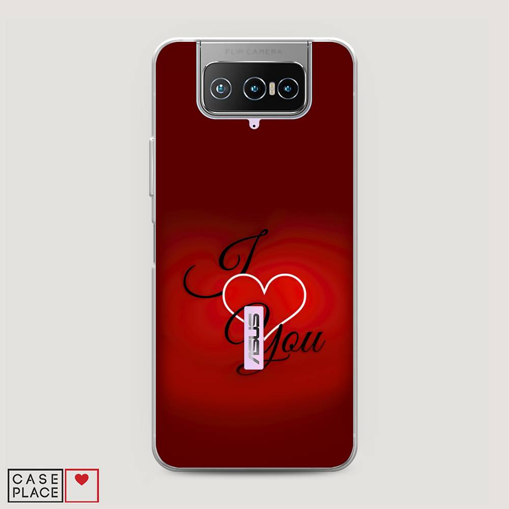 

Чехол Awog на Asus Zenfone 7 ZS670KS "I love you 3", Красный;черный, 44050-6