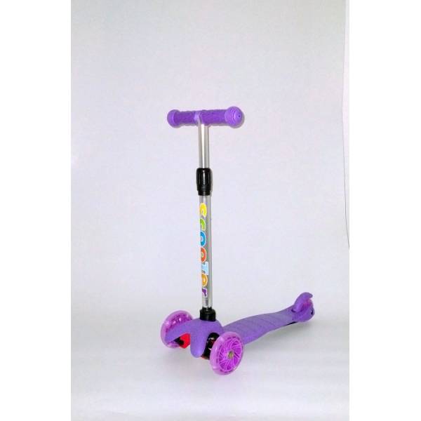 

Самокат LKS-010 3-х колес. (с подсвет) (PURPLE) 40кг (упак.6 шт.), LKS-010 61813