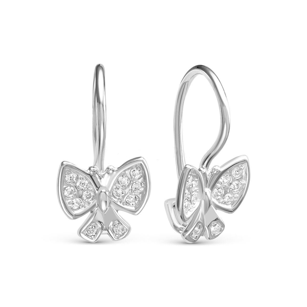 

Серьги из серебра Golden Eagle С-2702-Р, фианит, С-2702-Р