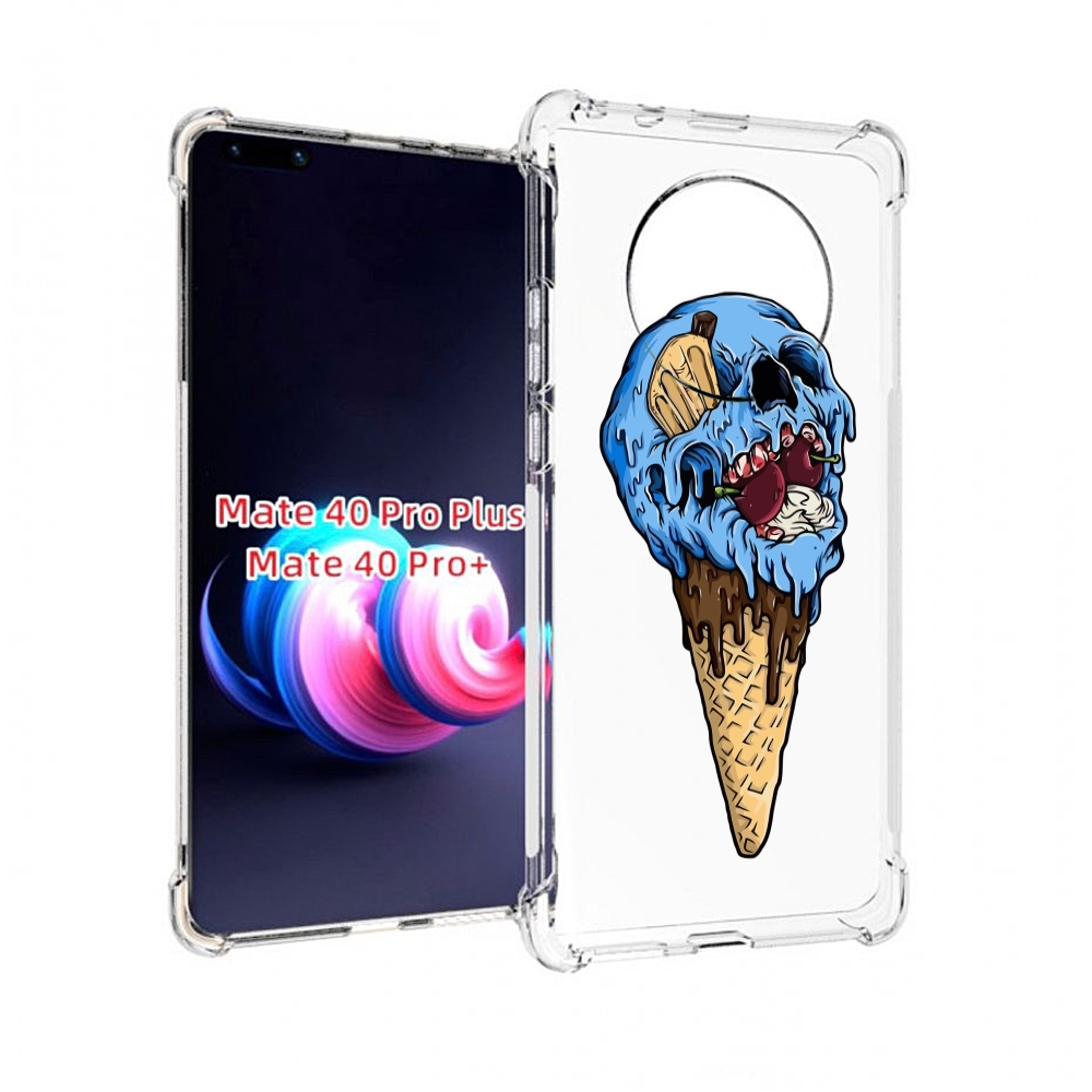

Чехол MyPads мороженное череп для Huawei Mate 40 Pro+ Plus, Прозрачный, Tocco
