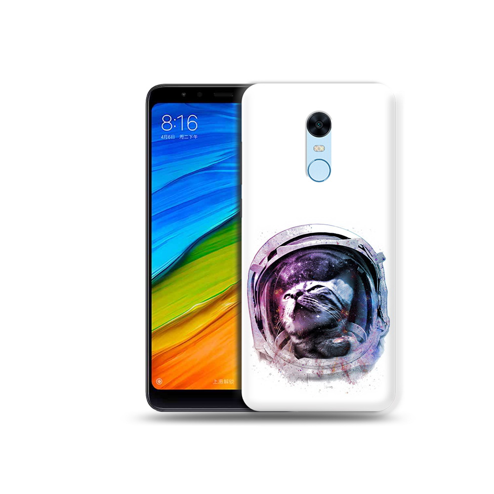 Чехол MyPads Tocco для Xiaomi Redmi 5 Plus кот в шлеме (PT94743.327.396)