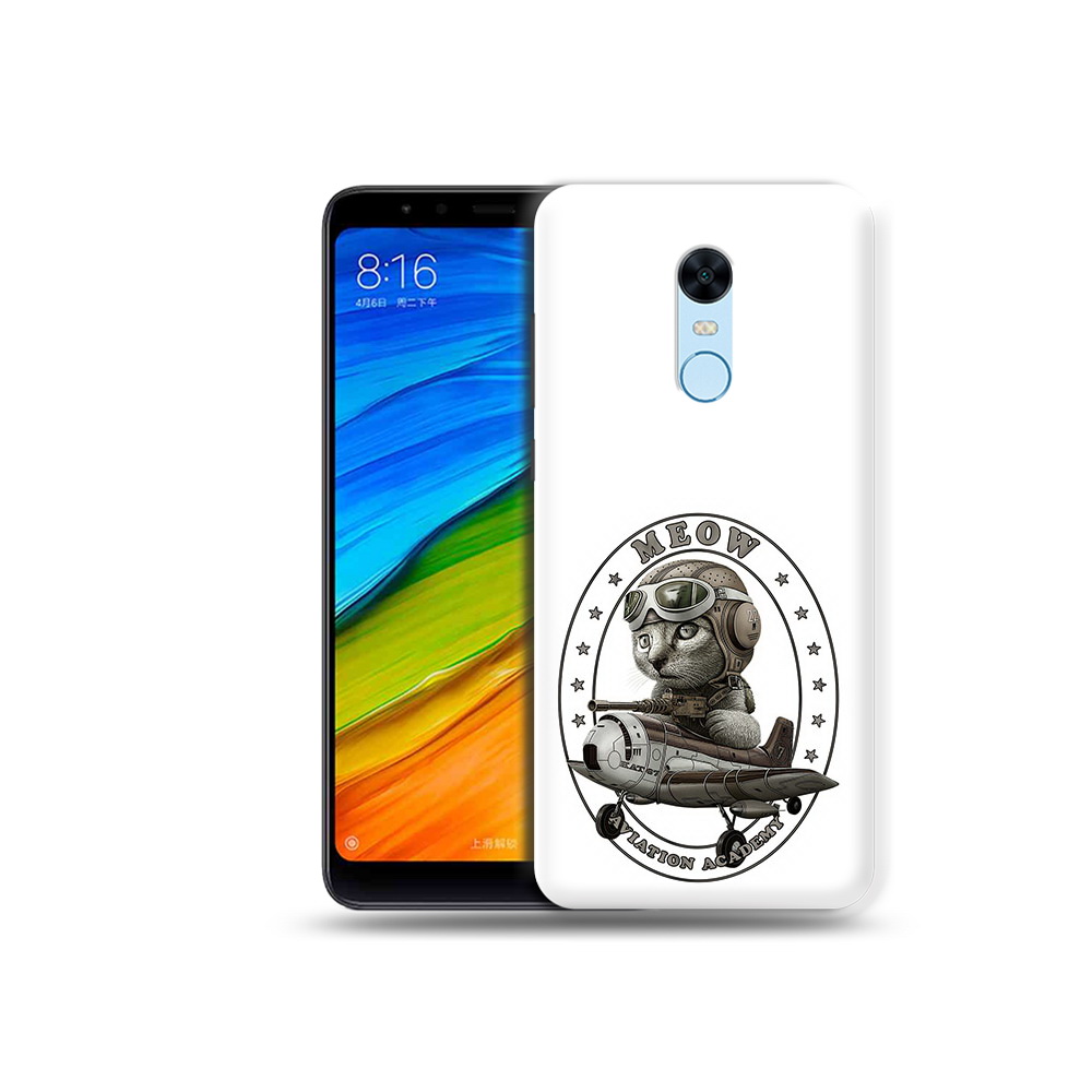 

Чехол MyPads Tocco для Xiaomi Redmi 5 Plus кот в самолете (PT94743.327.395), Прозрачный, Tocco