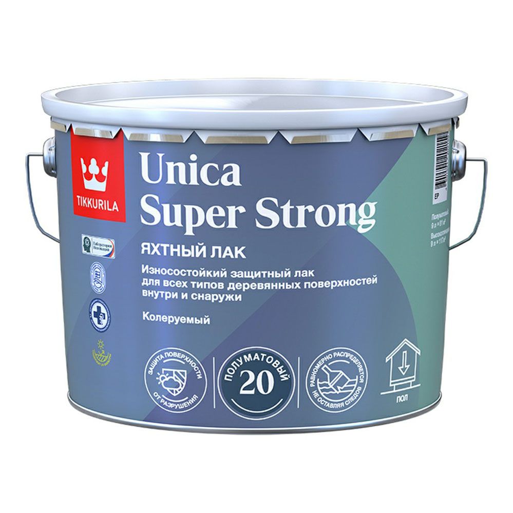 Лак для дерева Tikkurila Unica Super Strong Ep 9 л