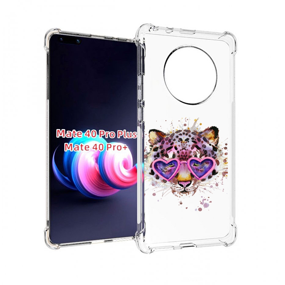 

Чехол MyPads модный леопард для Huawei Mate 40 Pro+ Plus, Прозрачный, Tocco