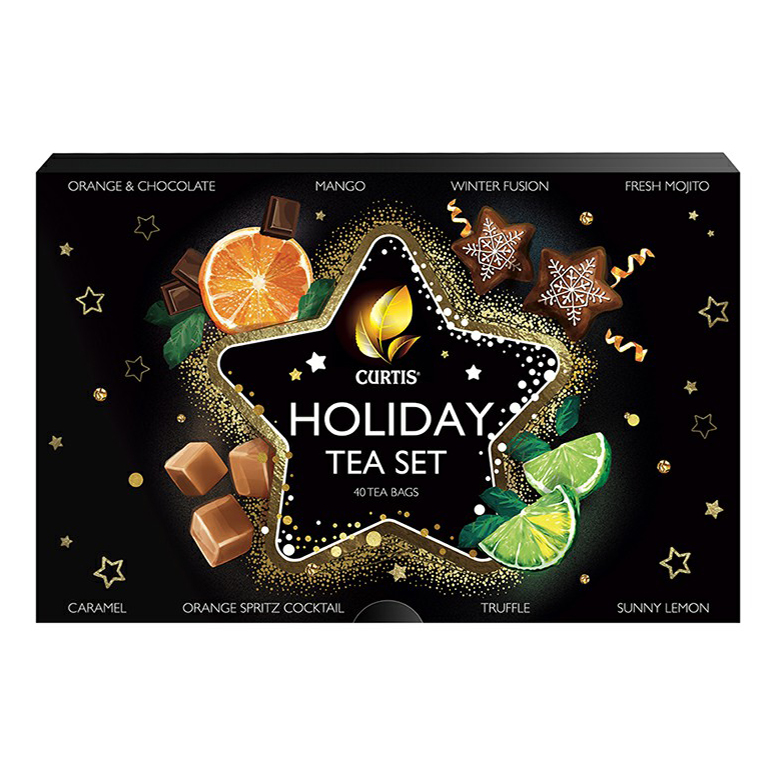 Чай ассорти Curtis Holiday Tea Set в пакетиках 1,5 г х 40 шт
