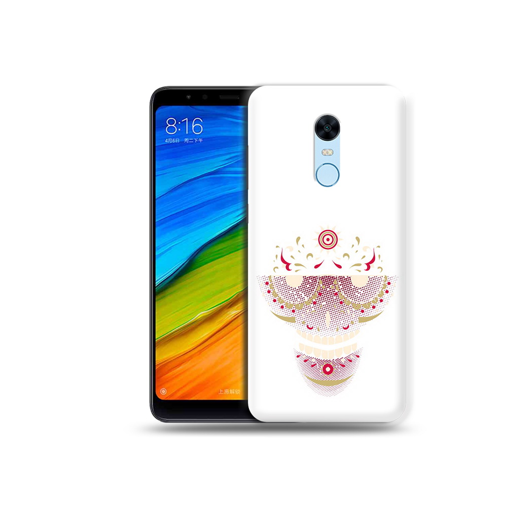 Чехол MyPads Tocco для Xiaomi Redmi 5 Plus карнавальный скелет абстракция