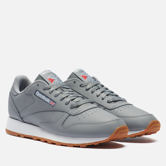 

Мужские кроссовки Reebok Classic Leather серый, размер 42.5 EU, Classic Leather