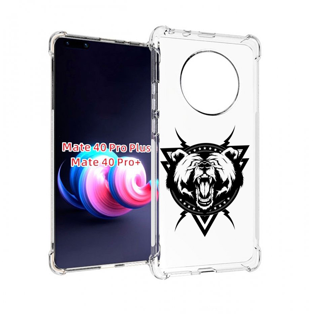 

Чехол MyPads медведь в треугольнике для Huawei Mate 40 Pro+ Plus, Прозрачный, Tocco