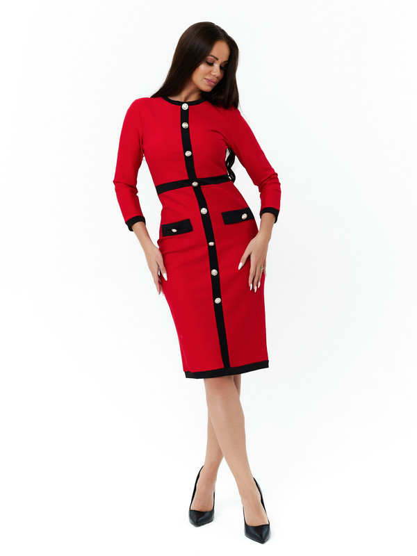 

Платье женское DAZZLE STYLE Крест 1 красное 50 RU, Крест 1