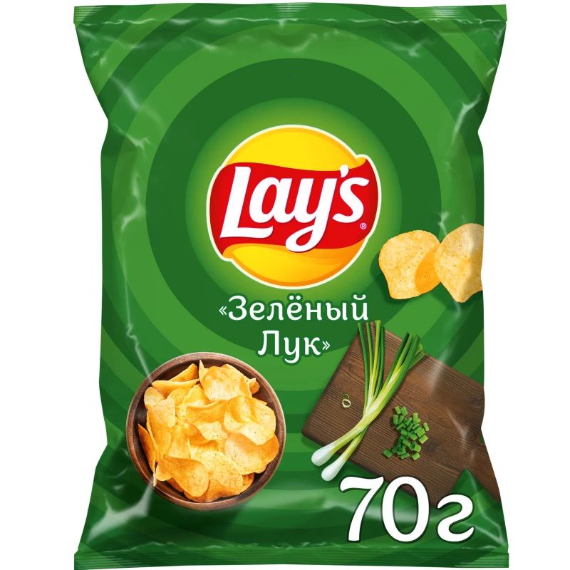 

Чипсы картофельные Lay's молодой зеленый лук 70 г