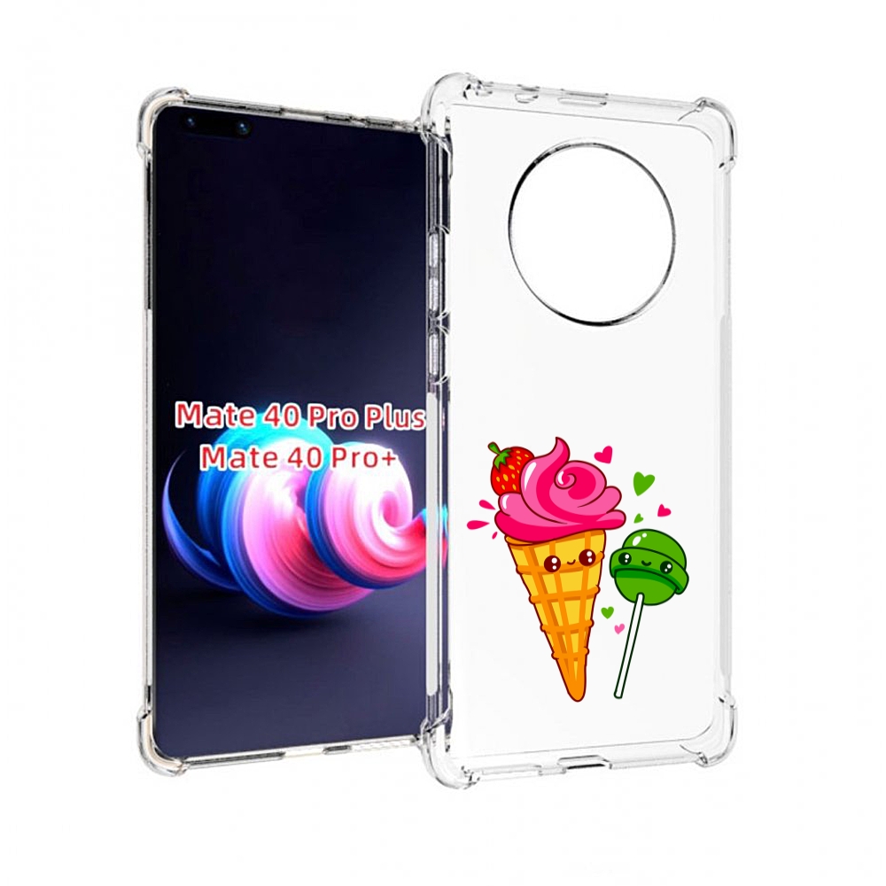 

Чехол MyPads Вкусняшки для Huawei Mate 40 Pro+ Plus, Прозрачный, Tocco