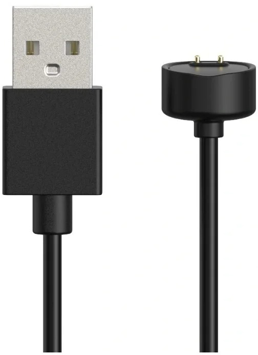 USB-кабель GSMIN для зарядки Xiaomi Mi Band 5 (Черный)