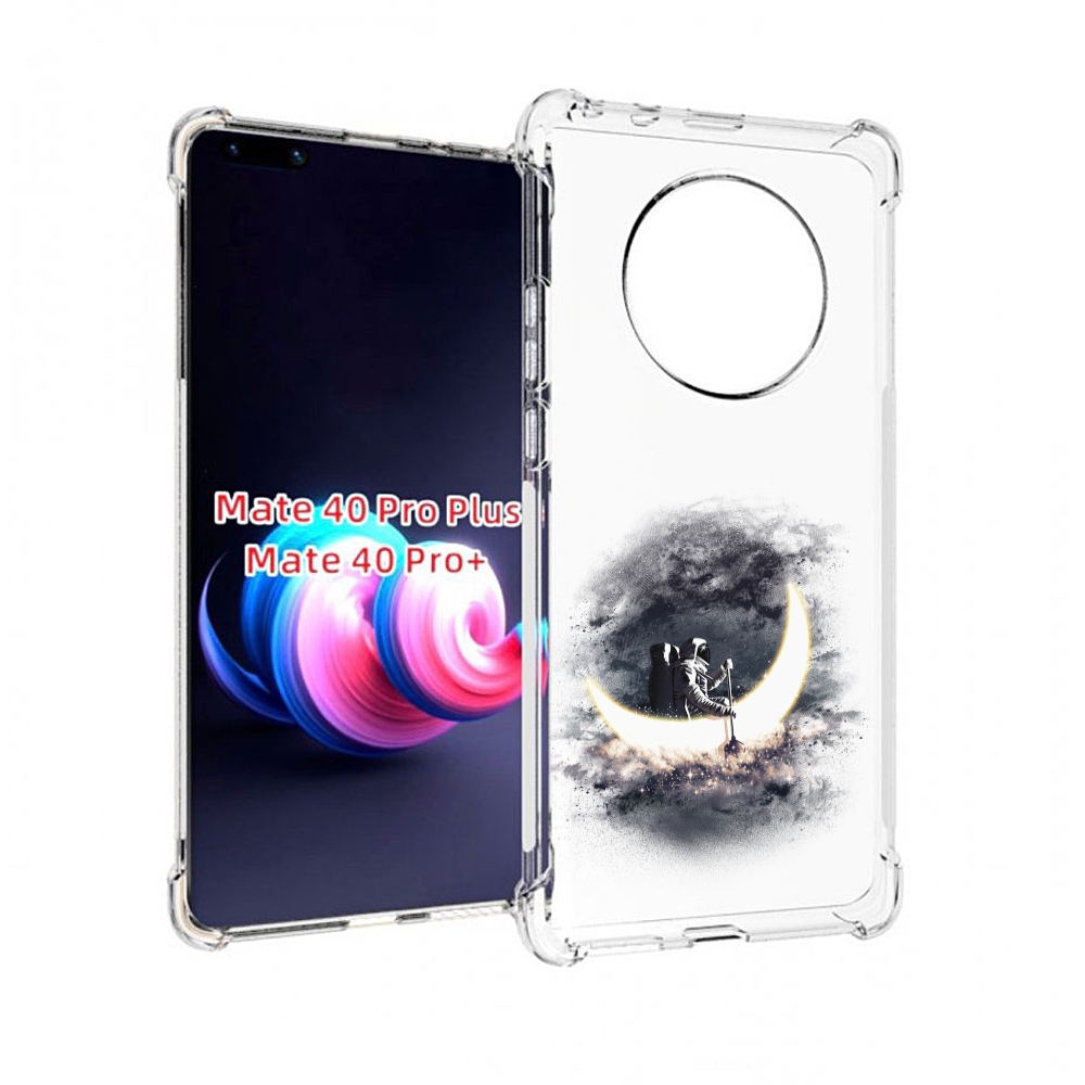 

Чехол MyPads лунный путешественник для Huawei Mate 40 Pro+ Plus, Прозрачный, Tocco