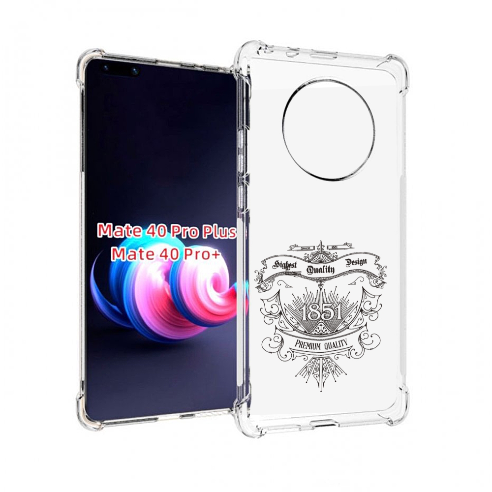 Чехол MyPads логотип 1851 год для Huawei Mate 40 Pro+ Plus
