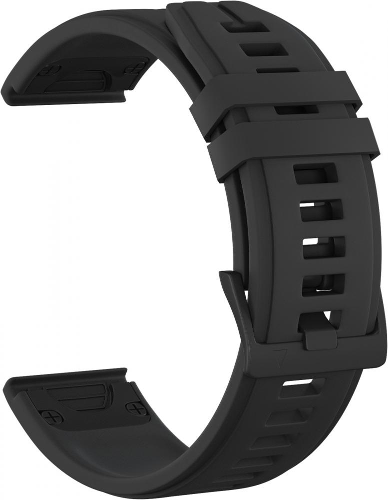 

Ремешок GSMIN Silicone 2 для Garmin Fenix 5/5 Plus/Forerunner 935/Quatix 5 Black