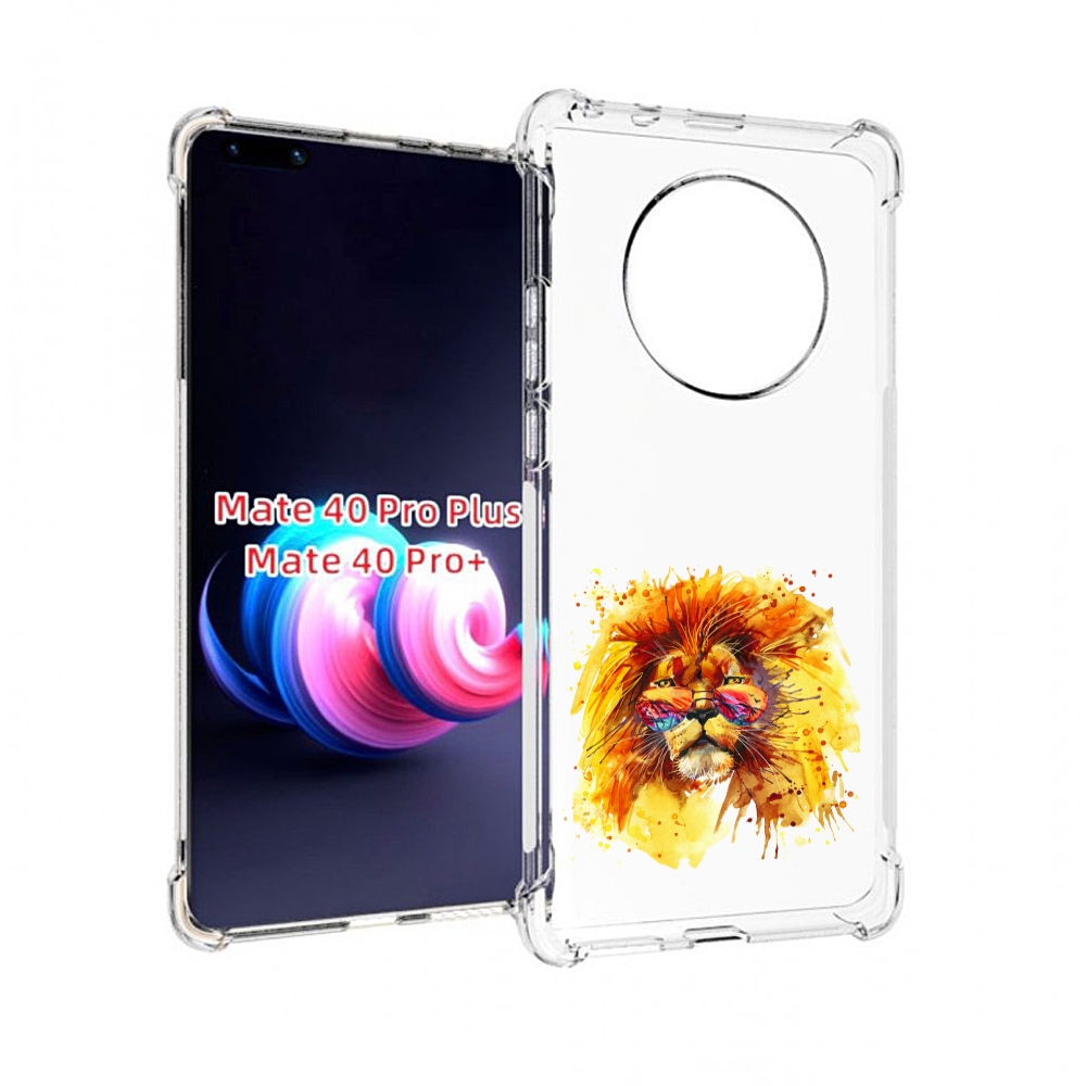 

Чехол MyPads лев в очках для Huawei Mate 40 Pro+ Plus, Прозрачный, Tocco