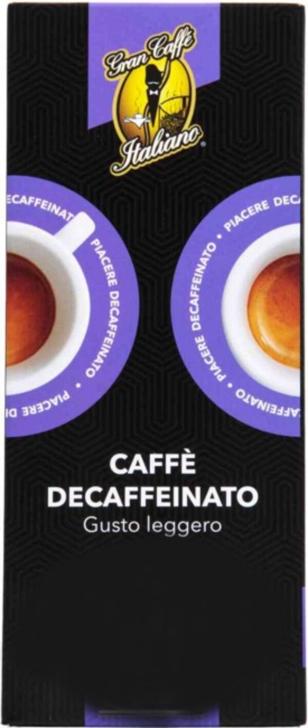 

Кофе Gran Caffe Italiano Caffe Decaffeinato Gusto leggero в капсулах 5,2 г х 10 шт