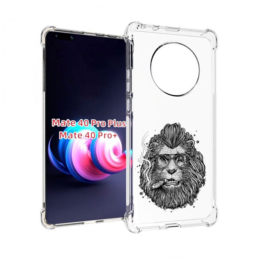 

Чехол MyPads курящий лев для Huawei Mate 40 Pro+ Plus, Прозрачный, Tocco
