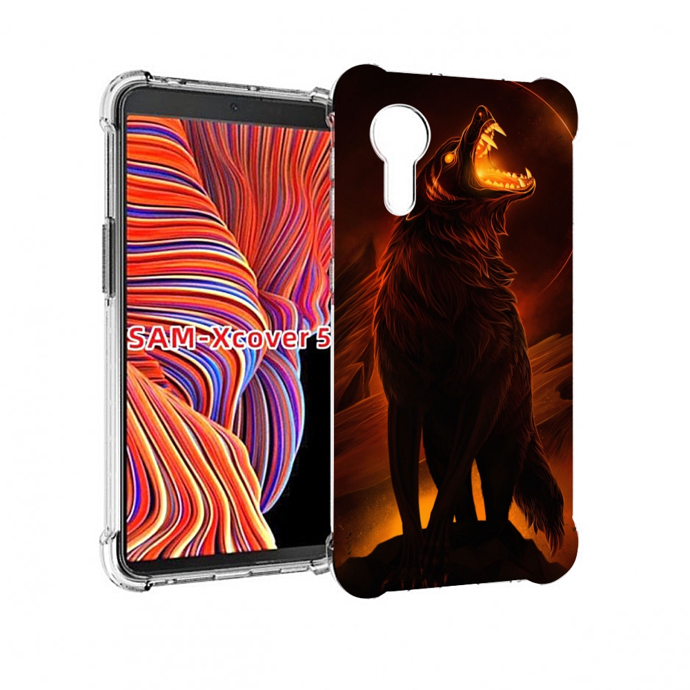 

Чехол MyPads волчара с огнем внутри для Samsung Galaxy Xcover 5, Прозрачный, Tocco