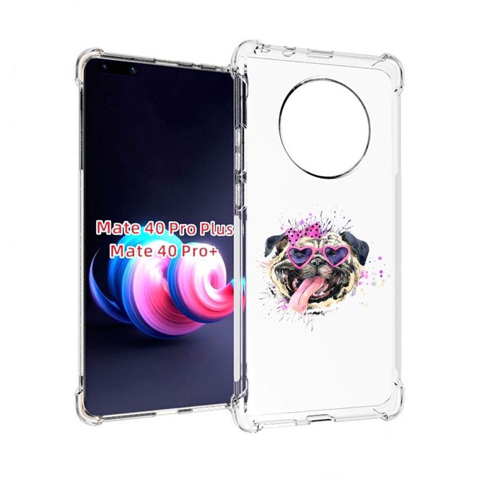 

Чехол MyPads Веселая собака для Huawei Mate 40 Pro+ Plus, Прозрачный, Tocco