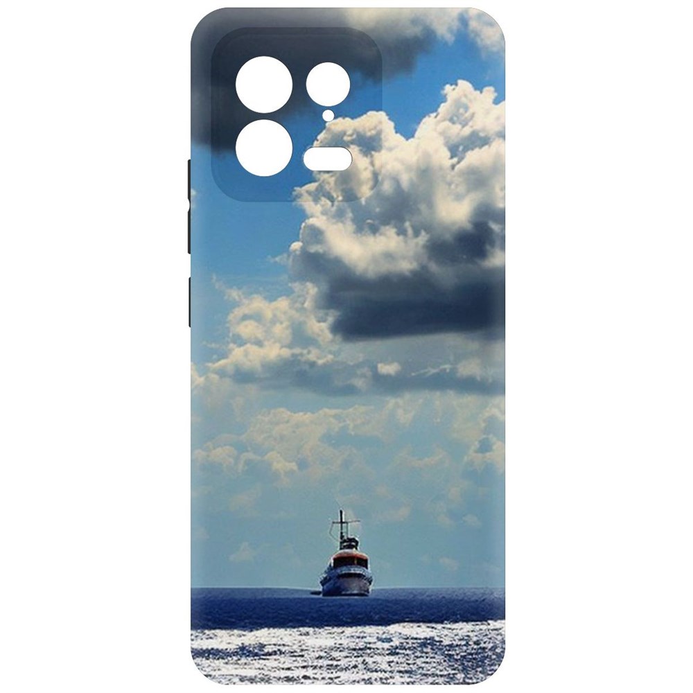 

Чехол-накладка Krutoff Soft Case Море для Xiaomi 13 черный