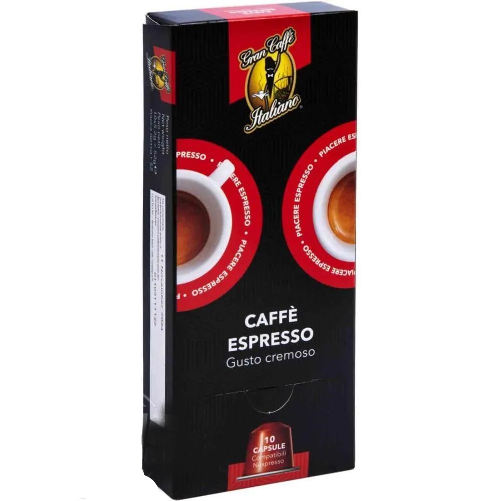 

Кофе Gran Caffe Italiano Caffe Espresso Gusto Cremoso в капсулах 5,2 г х 10 шт