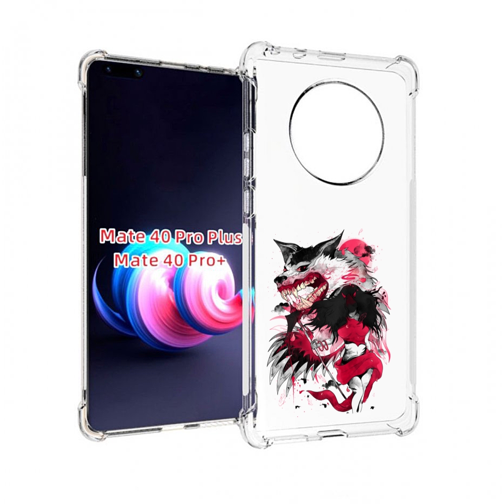 Чехол MyPads красная шапочка для Huawei Mate 40 Pro+ Plus