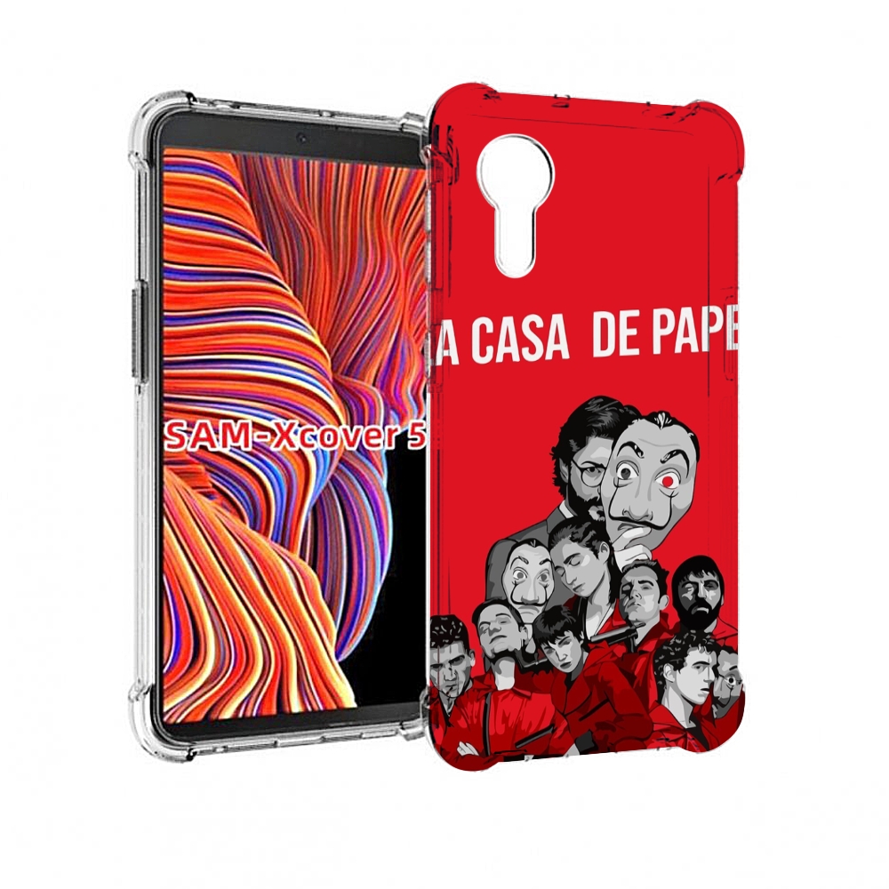 

Чехол MyPads бумажный-дом-команда для Samsung Galaxy Xcover 5, Прозрачный, Tocco