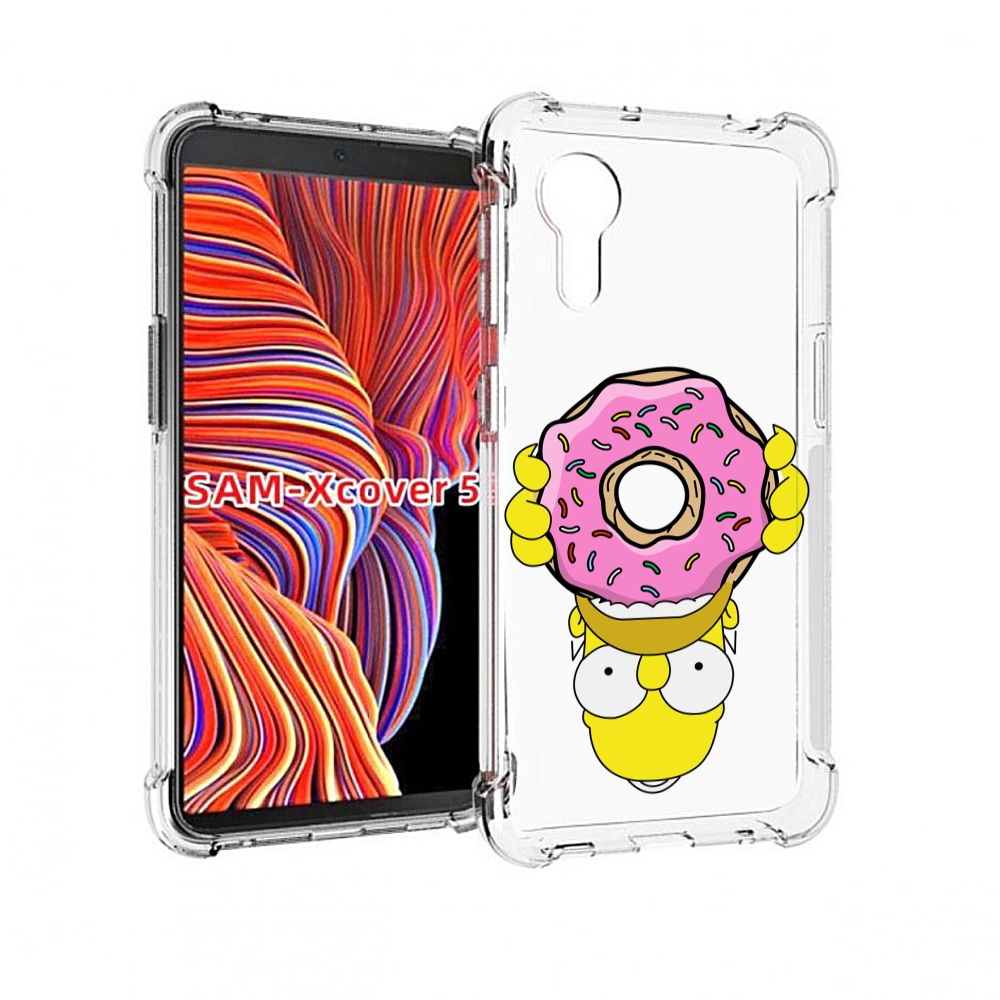 

Чехол MyPads большой-пончик для Samsung Galaxy Xcover 5, Прозрачный, Tocco