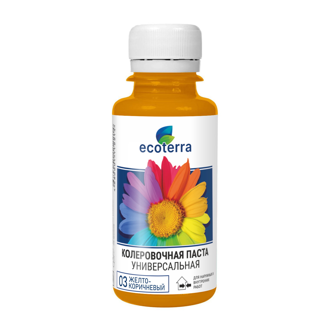 

Колер паста универсальная ECOTERRA № 03 желто-коричневый 0,1 л, 6/108
