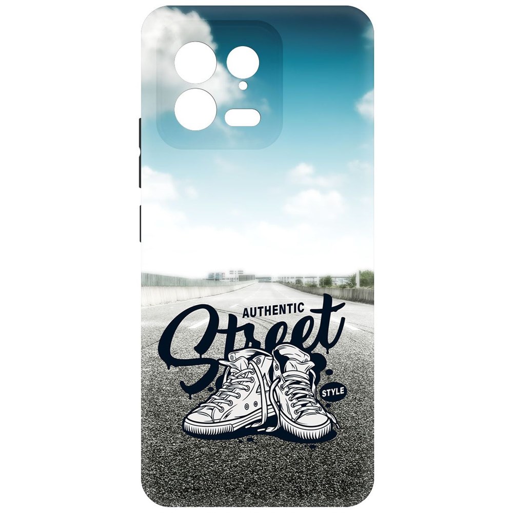 

Чехол-накладка Krutoff Soft Case Кроссовки мужские Уличный стиль для Xiaomi 13 черный