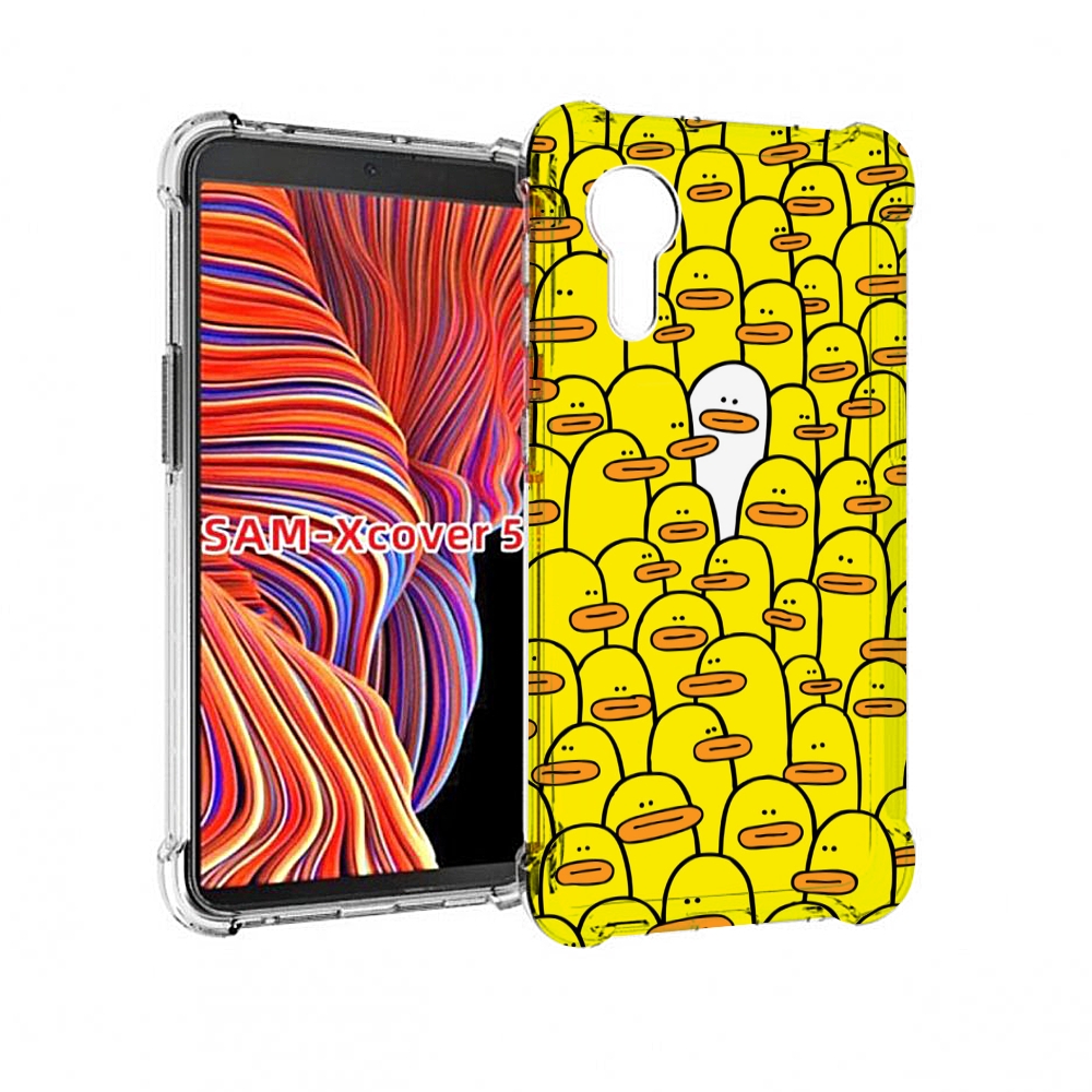 

Чехол MyPads белый среди желтых для Samsung Galaxy Xcover 5, Прозрачный, Tocco