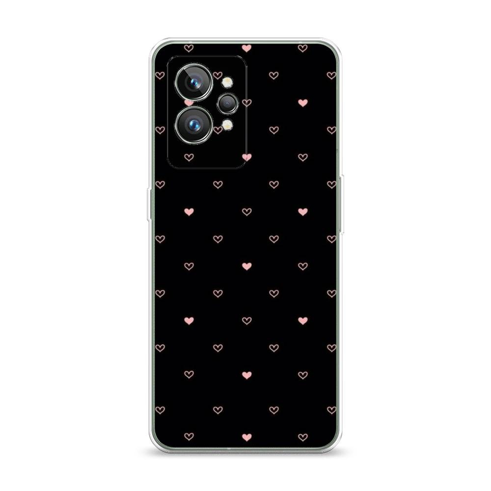 

Чехол Awog на Realme GT 2 Pro "Черный фон и сердечки", Разноцветный, 258650-3