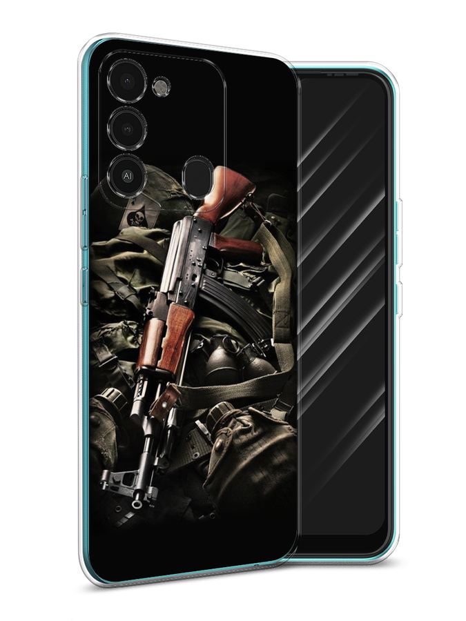

Чехол Awog на Tecno Spark Go 2022/8С/9 "Автомат", Разноцветный, 301250-5