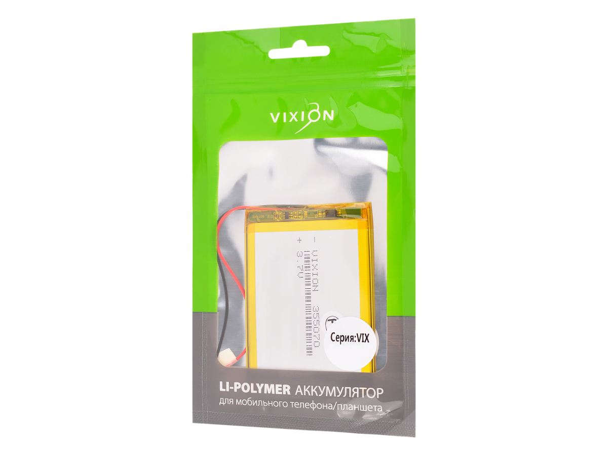 Аккумуляторная батарея Vixion для смартфона универсальный 3,5х50х70 mm черный