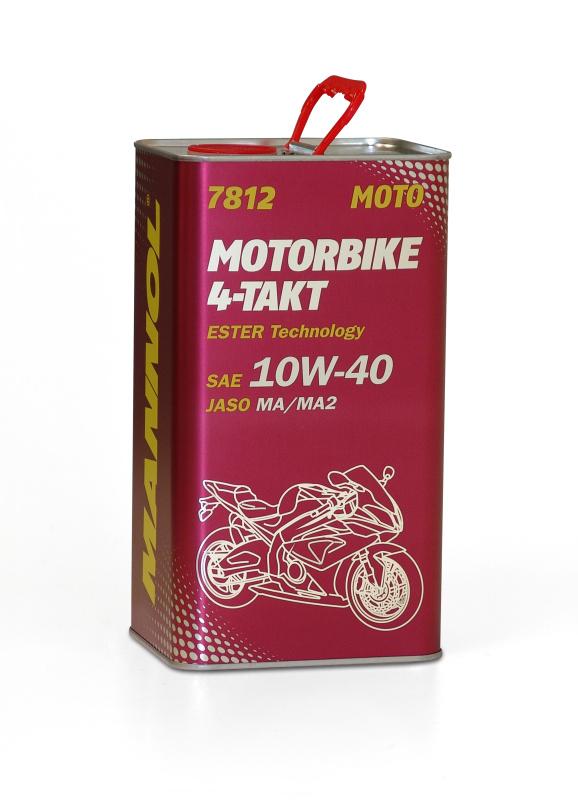 фото Моторное масло mannol 4-takt motorbike 10w-40 4л