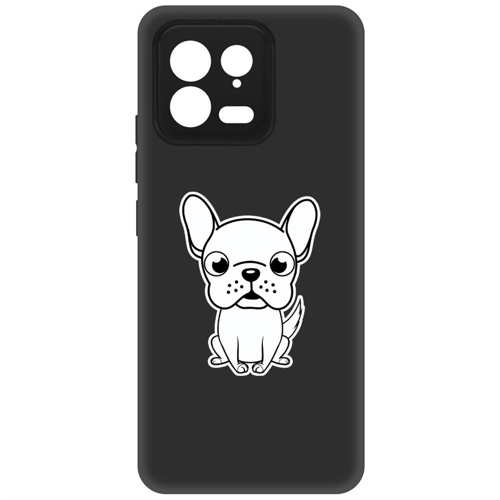 

Чехол-накладка Krutoff Soft Case Черно-белый щенок для Xiaomi 13 черный