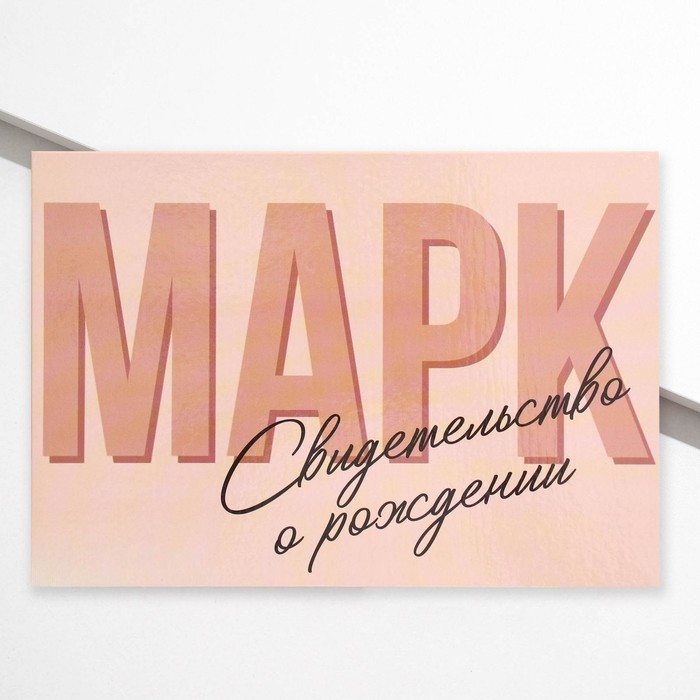 

Папка для свидетельства о рождении «Марк», А5, Оранжевый