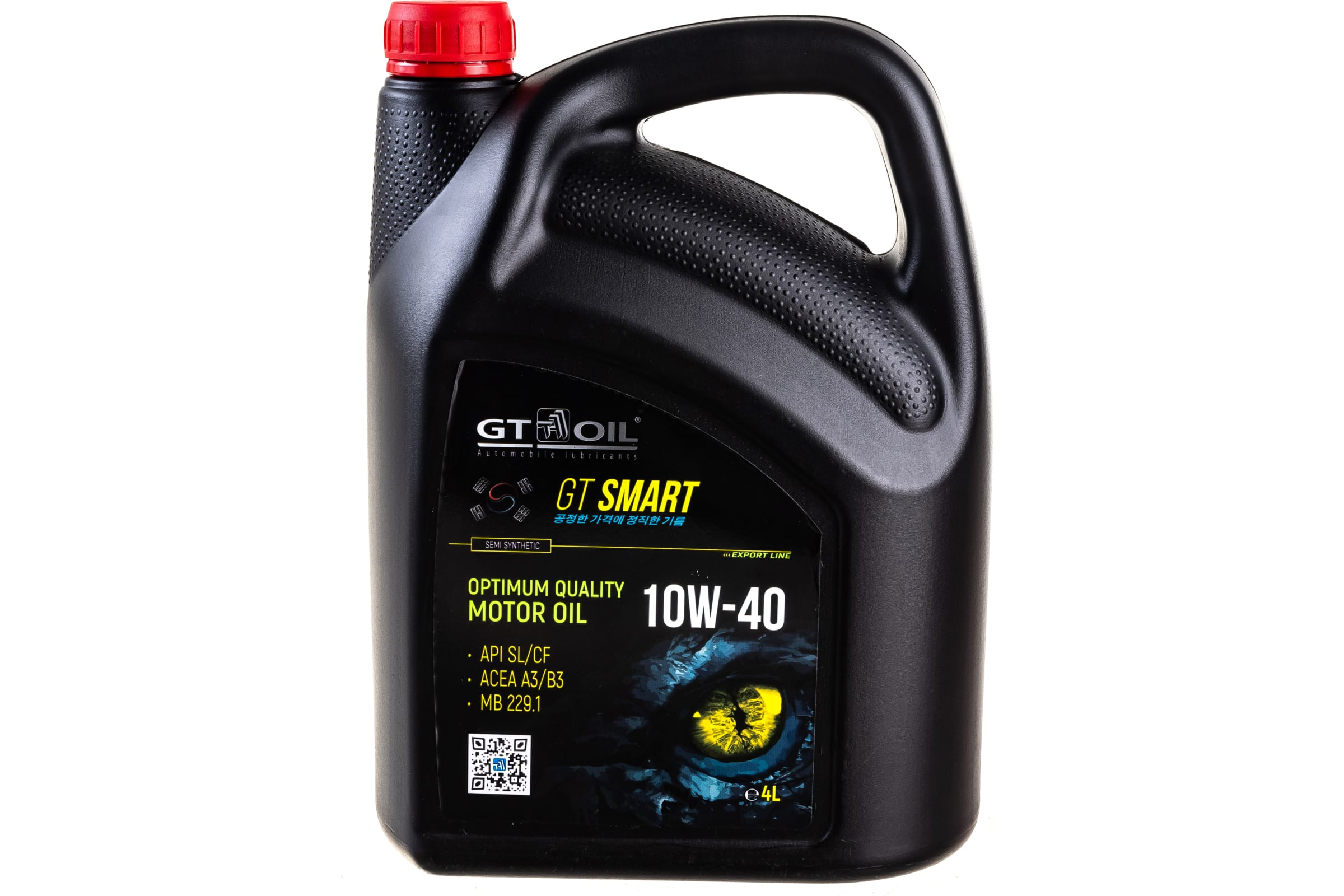 фото Gt oil 8809059408872 масло моторное 10w40 gt oil 4л полусинтетика gt smart sl/cf () 1шт