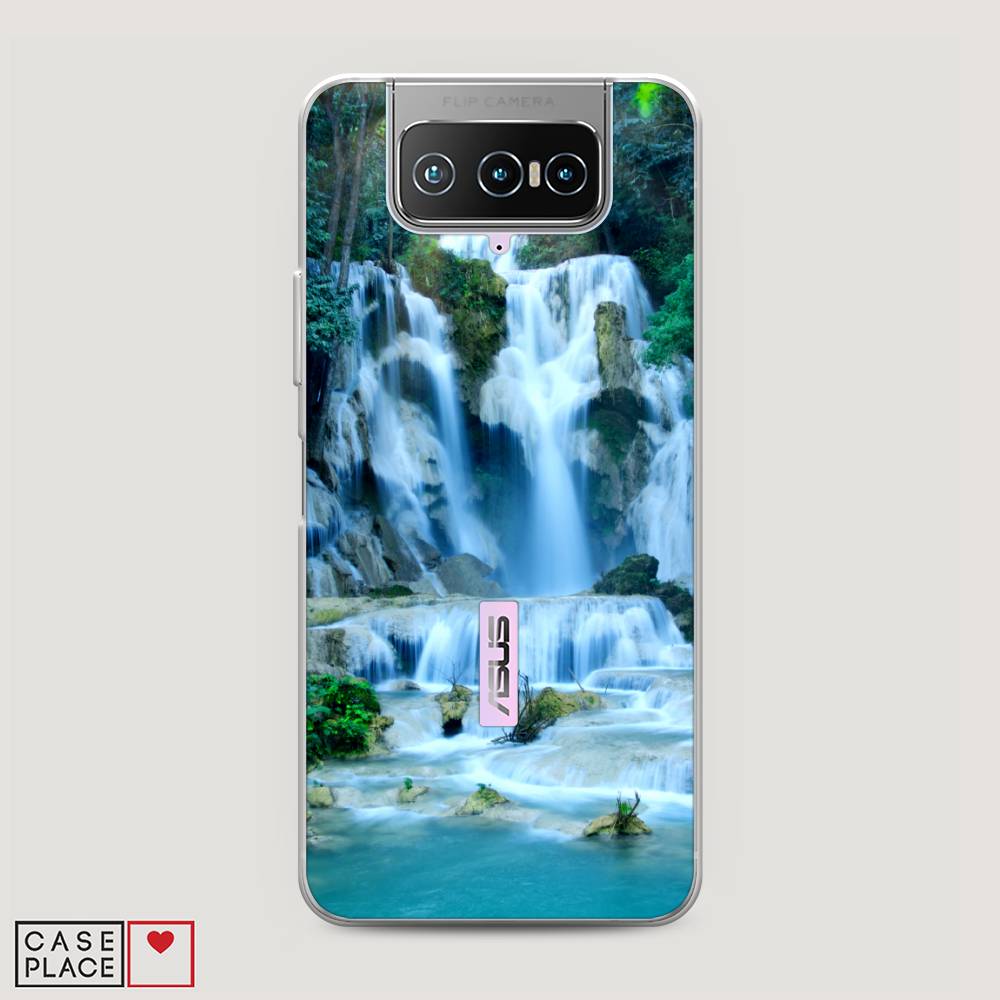 

Чехол Awog на Asus Zenfone 7 ZS670KS "Водопад 8", Голубой;зеленый, 44050-4