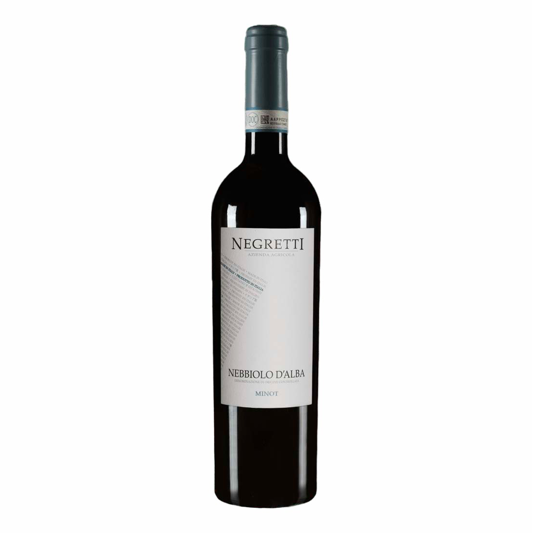 

Вино Negretti Nebbiolo d'Alba красное сухое 14,5% 0,75 л Италия