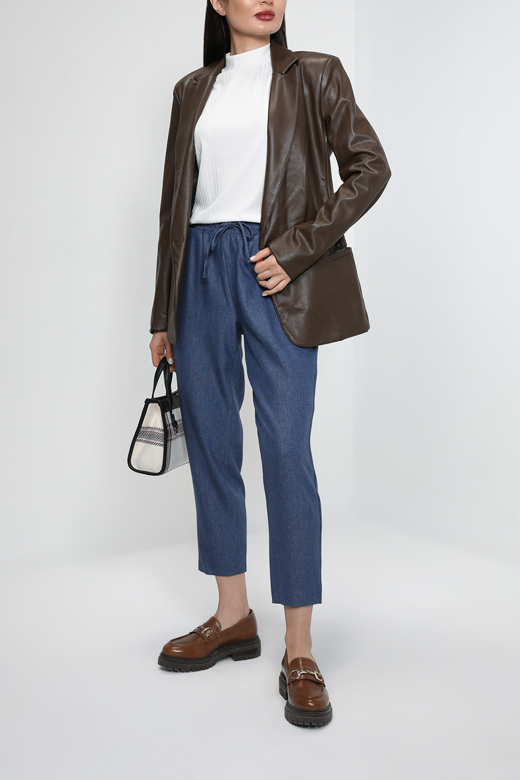 

Брюки женские Belucci BL23042119CD синие S, Синий, BL23042119CD